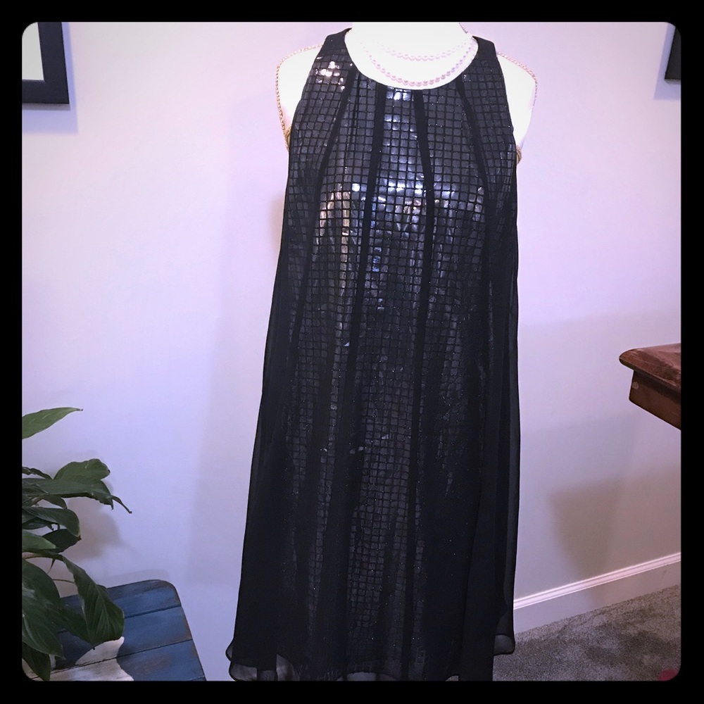 Signature by Sangria Black Sleeveless Dress